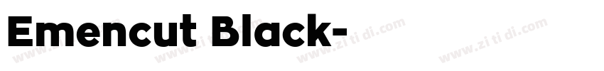 Emencut Black字体转换